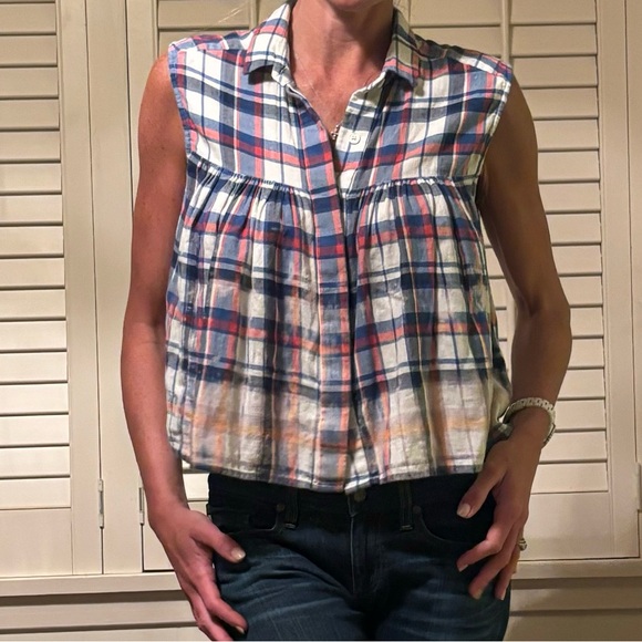 SEA New York plaid top - Picture 6 of 12